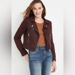 Vigoss® Brown Faux Suede Jacket- L